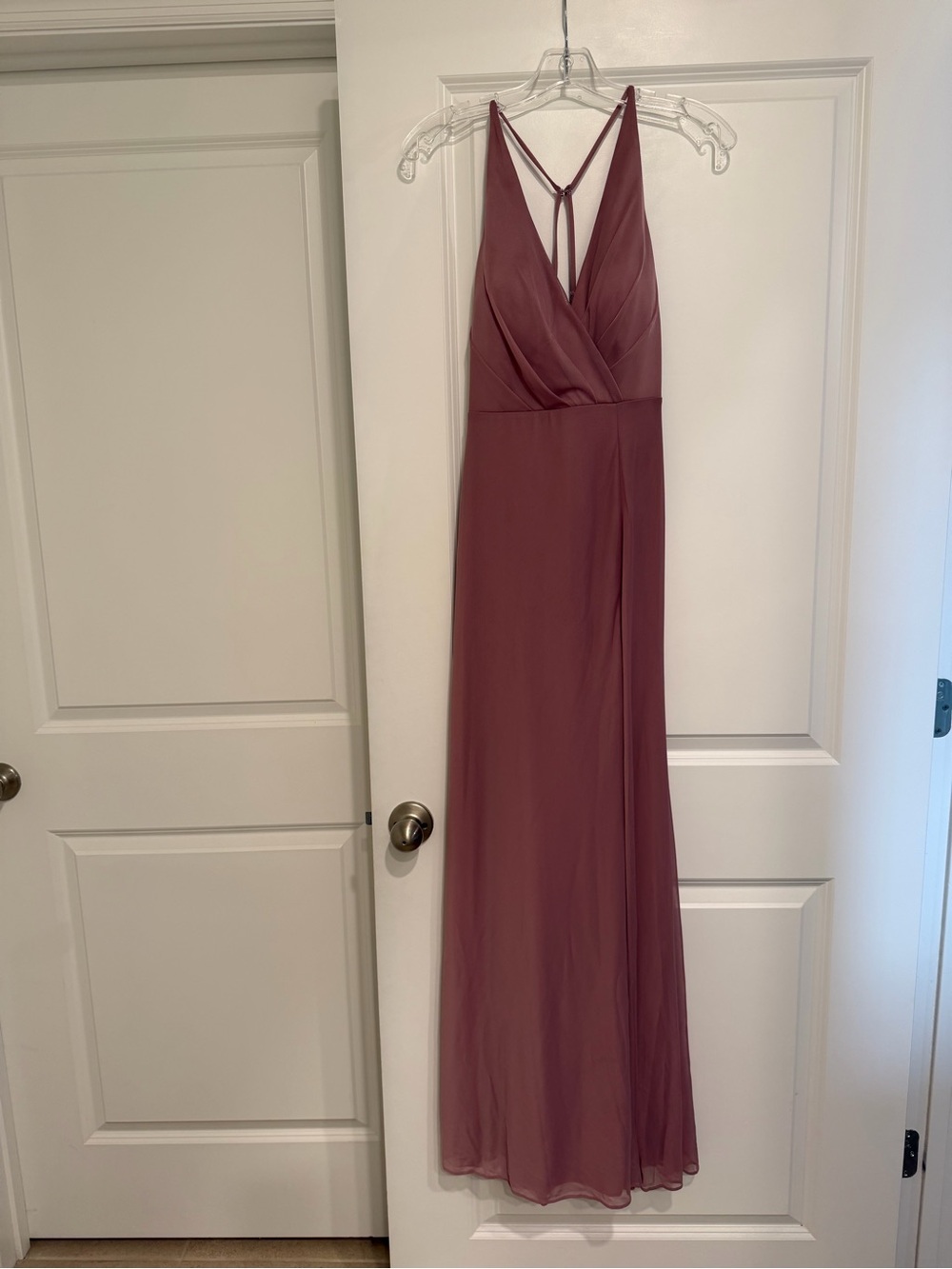 Never been worn Vintage Mauve  V-Neck Strappy Maxi Dress